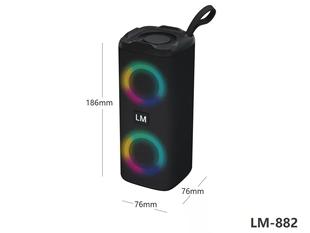 LM-882 тканевый беспроводной Bluetooth-динамик двойной динамик светодиодные фонари объемного звучания карты высокой мощности USB Заводская частная модель