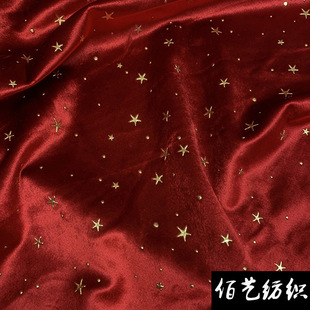 Christmas Supplies Toy Gift Decorative Box Fabric Bag Non-elastic Fabric Star Stereo Drop Glue Drop Plastic Hot Stamping Cloth