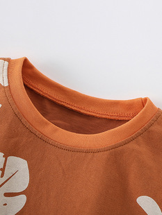 Cross-border two-piece set for malwee boys summer new European and American children's round neck short sleeve children's suit