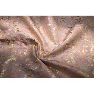 Vintage Gold Embossed Jacquard Irregular Pattern Cheongsam Coat dress DIY Handmade Luggage Antique
