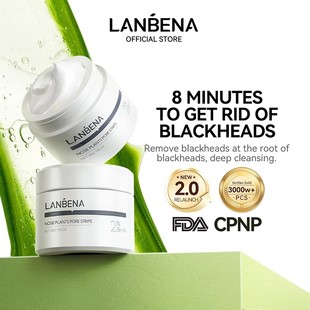 in stock LANBENA blue beina white nasal mask with 60 sheets of paper blackhead nasal mask cleaning nasal patch
