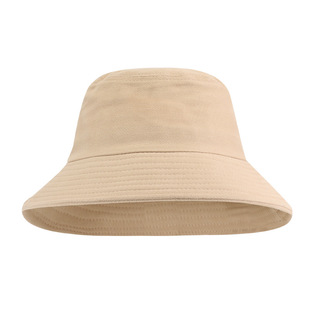 Big Head Cap Women's New Solid Color Simple Fisherman Cap Showing Face Small Sun Protection Sun Hat Small Head Cap Men's Trendy