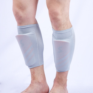 Football Sports Shin Pads Fixed Socks Breathable Mesh Sweat-Wicking Bottomless Socks Insert Shin Pads Wholesale Knee Pads