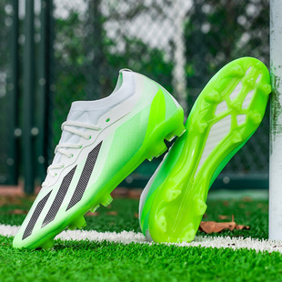 Cross-border Wholesale Low-top Football Shoes Male Students AG Long Spikes World Cup TF Broken Nails Grass Competition Training Sports Shoes