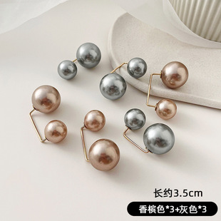 Anti-exposure chest pin buckle women's summer waist correction artifact waist adjustment skirt brooch pin fixed clothes