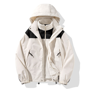 Explosive Detachable Three-in-One Jacket Jacket Men's Windproof Fleece Liner Mountaineering Jacket