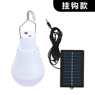 Factory straight hair solar bulb rechargeable work bulb LED emergency rechargeable portable camping light