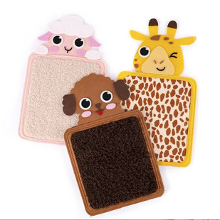 Cross-border Cartoon Animal Early Education Educational Children's Felt Touch Mat Infant Hand and Foot Coordination Felt Sensory Mat