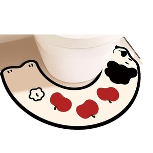 Dachshund Dog U-shaped Toilet Foot Mat Bathroom Toilet Water Absorbent Diatom Mud Mat Toilet Quick-drying Non-slip Carpet