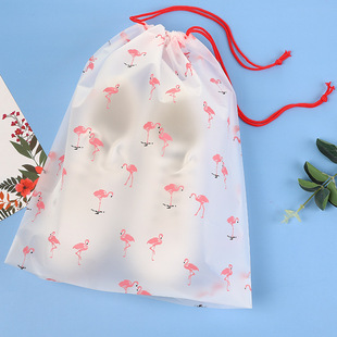 Frosted cartoon bear drawstring bag wholesale face towel bath towel travel storage drawstring drawstring bag small batch printing