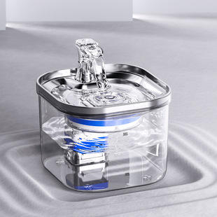 Pet water dispenser stainless steel water feeding cat water feeder fountain automatic filtration intelligent water drinking device cat supplies