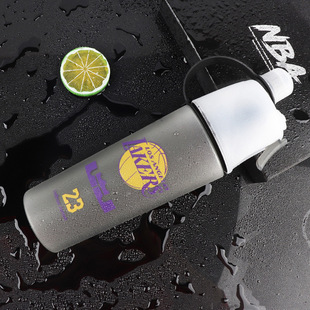 Летняя новая чашка для воды NBA Star Spray Пластиковая чашка Детская портативная Студенческая Военная тренировочная чашка Активная дренажная чашка