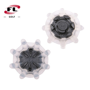 Fuli Sports Goods Manufacturer Direct Sales Golf Shoe Spikes Golf Shoe Spikes Quick Rotating Spikes Six Colors to Choose