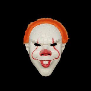 Cross-border supply electric saw people Halloween ghost festival mask ghost face clown mask electric saw horror movie theme ball