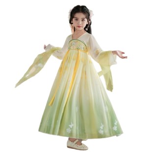 Summer Dress dress Hanfu Girl's 2025 New National Style Tang Dress Summer Children's Super Fairy Thin Skirt