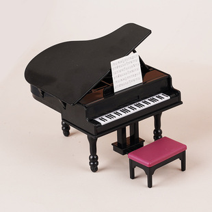 Dollhouse doll house simulation vertical grand piano furniture OB11 mini furniture model shooting props