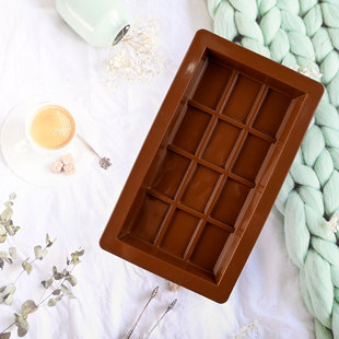 New Cross-Border Hot-Selling Rectangular Plaid Dubai Chocolate Mold Home DIY Ice Cube Chocolate Mold