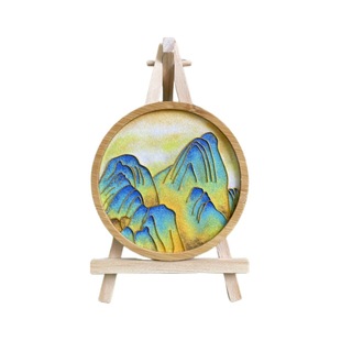 Cloisonne Coaster в сопровождении ручной церемонии тысячи миль рек и гор Cloisonne Эмаль живопись DIY Материал группы здание нематериального культурного наследия ручной работы запись