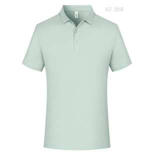 5A Grade Antibacterial Cotton Solid Color POLO Shirt Work Clothes Fixed Printing LOGO Enterprise Lapel Short Sleeve Work Clothes Printing Embroidery