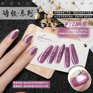 The Book of Songs Cat's Eye Nail Polish Glue Molda Nail 2024 Glue Satin Porcelain White Stone Cat's Eye Phototherapy Glue Nail Shops