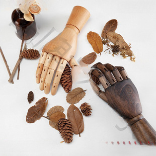 Hand model display stand Nordic style solid wood hand model props display stand jewelry ring simulation hand model clothing