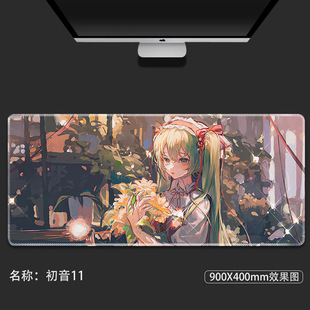 Chuyin Future Mouse Pad Super Large Cool E-sports Non-slip Keyboard Pad for Learning Game Animation Thickened Table Pad
