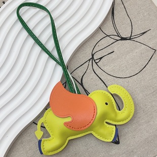 Dumbo Key Pendant Little Angel Wings Little Elephant Cute Bag Hanging Leather Accessories
