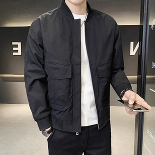 2024 New Autumn Men's Jacket Men's Casual Jacket Trendy Casual Overalls Baseball Suit Youth Autumn Clothes