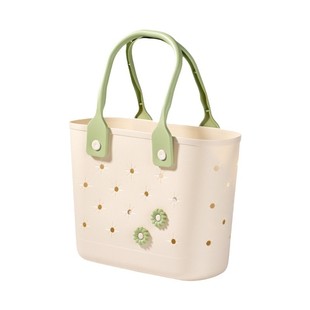Simple Storage Basket Hollow Drain Storage Basket Household Bathroom Bath Basket Toilet Portable Student Bath Basket