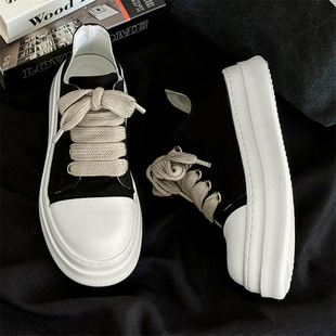 American-style thick-soled high-street chubby shoes for men and couples all-match height-increasing casual skate shoes Derby shoes tide 4845-J