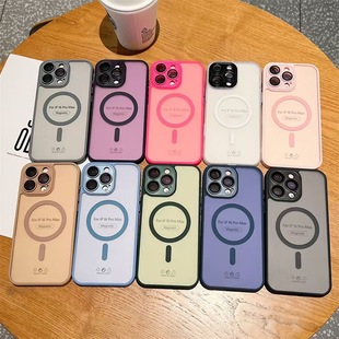 Применимо iphone16 чехол для мобильного телефона новый магнитный абразивный скраб 13 Apple 15promax защитный чехол 14 все включено