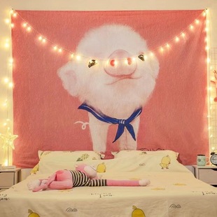 Internet celebrity live background cloth bedroom bedside tapestry Nordic style home decoration hanging cloth cross-border direct supply wholesale tapestry