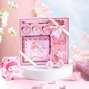 Yuemu Sanrio Kulomi ручной счет Подарочная коробка костюм сердце для девочки квадратное Большое Ухо Собака студенческий блокнот ручная учетная книга