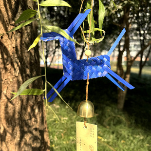 Wind Bell Hanging DIY Bamboo Parent-Child Handmade Intangible Cultural Heritage Creative Chinese Style Gift Pendant Group Construction and Research Activities