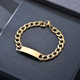 Factory direct supply stainless steel bracelet NK one-to-one bracelet for men and women couples bend brand fashion Cuban titanium steel bracelet