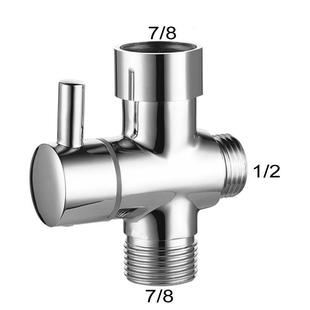 Factory copper water separator one-in-two-out quick-open three-way valve 4/6-point faucet switching valve shower accessories