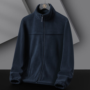 Autumn and Winter Fleece Coat Couple's Casual Collar Jacket Warm Soft Anti-static Loose Fleece Fashion