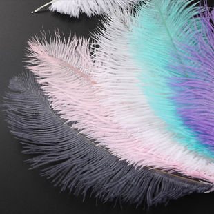 floral decoration ostrich feather color feather flower packaging materials bouquet accessories florist supplies package flower collocation