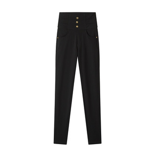 Stretch Leggings Women's 2025 Spring New High Waist Slim-fit Skinny Black Pants plus size Outer Wear Pencil Pants