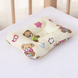 Newborn baby pure cotton shaping pillow four seasons available pure cotton breathable anti-deviation head fixed head type 0-2 baby sleep