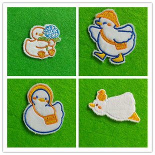 Самоклеящаяся мать утка Happy Duck School Duck Маленькая утка тканевая наклейка Сумка для одежды декоративная наклейка для ремонта отверстий