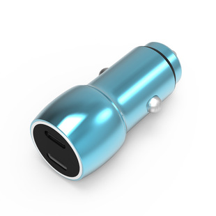 Cross-border new 40W double PD metal fast charger car charger 20W 20W double fast charger car charger