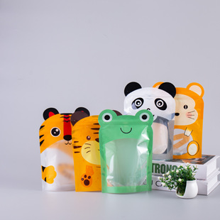 Factory wholesale creative pet snacks aluminum foil bag zipper edge plastic bag snack food vacuum sealed bag