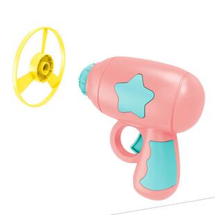 Cat Toy funny cat stick Frisbee toy gun self-Hi relieving stuffy bamboo dragonfly catapult rotating kitten toy gun