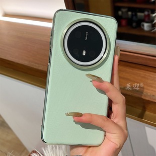 Золотая проволока серебряная парча подходит для Huawei mate70pro чехол для мобильного телефона легкий гальванический магнитный всасывающий поворотный кронштейн mate70 для женщин