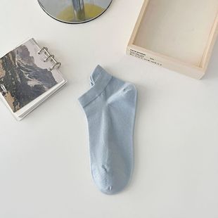 White socks Women's Boat socks spring and summer thin Sports non-slip non-slip heel ins tide shallow mouth summer socks