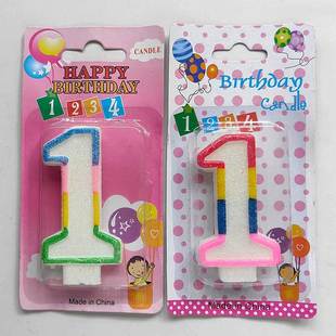 Birthday Digital Candles Wholesale Candles Home Digital Birthday Candles Romantic Cake Candles Rainbow Numbers 0-9