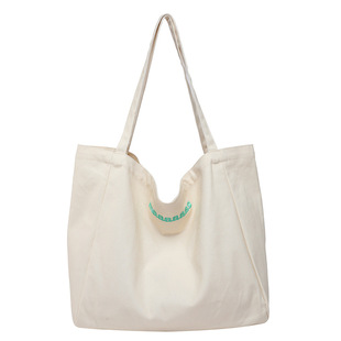 2025 New Commuter Color Niche Large-Capacity Student Canvas Bag Simple Daily Casual Tote Bag Women's Bag