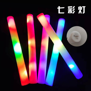 Luminous sponge fluorescent stick concert cheer props come on silver stick wholesale electronic luminous flash stick