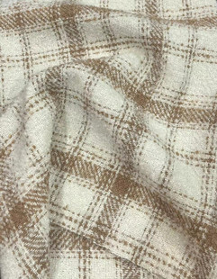 Spot supply of barbed wool woolen cloth small plaid clothing/shoes and hats/luggage fabric Shaoxing fabric